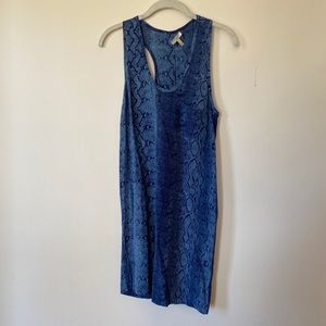 Joie Blue snakeskin print dress